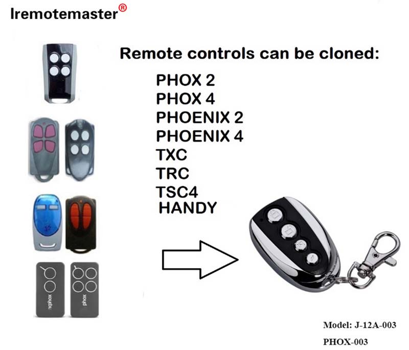 PHOENIX 2 4 TSC2 TSC4 HANDY2 hloov chaw nres tsheb qhov rooj chaw taws teeb tswj 433.92mhz